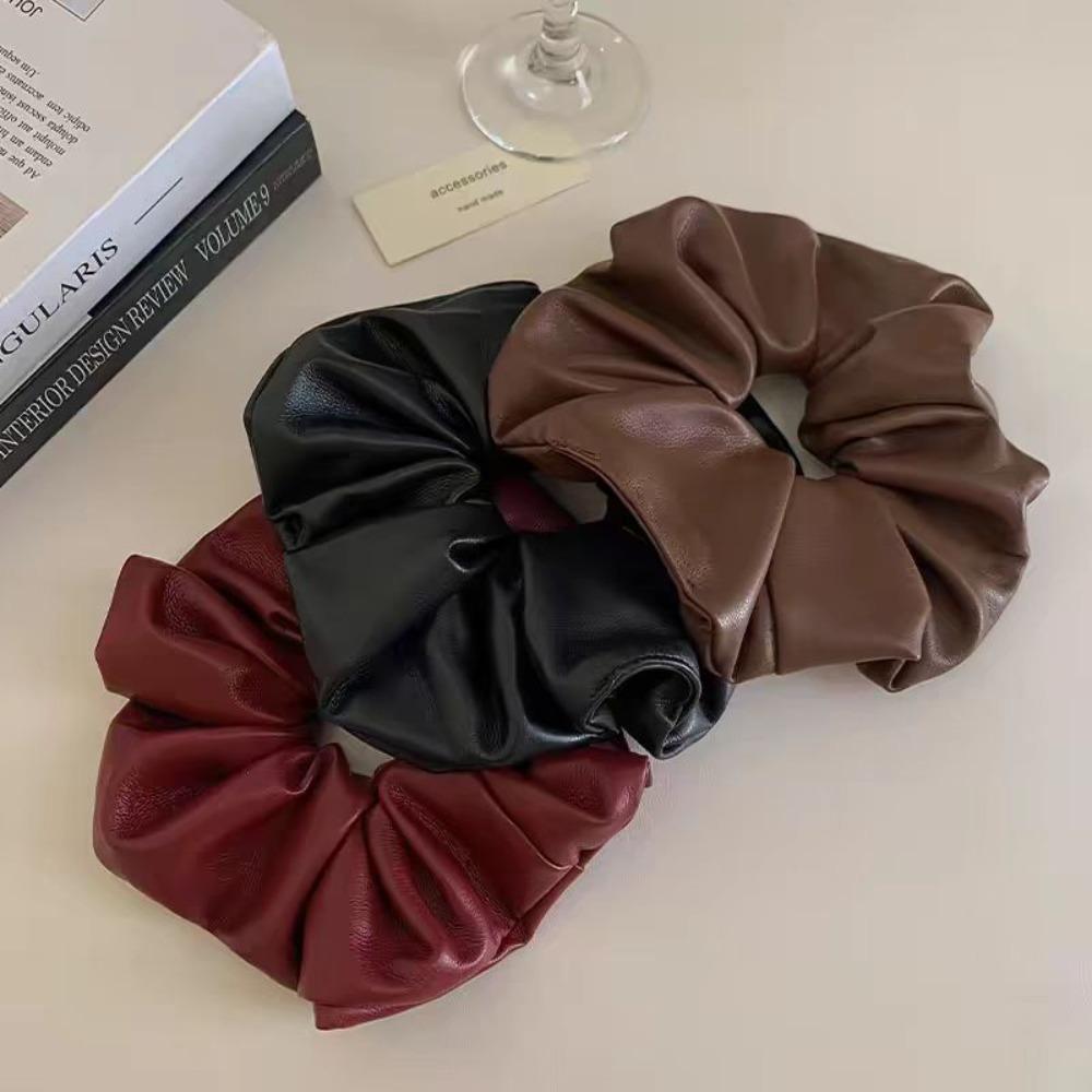 French Style Hair Rubber Bands Temperament Elastic Hair Rope PU Leather Scrunchies Daily чёрный
French Style Hair Rubber Bands Temperament Elastic Hair Rope PU Leather Scrunchies Daily чёрный