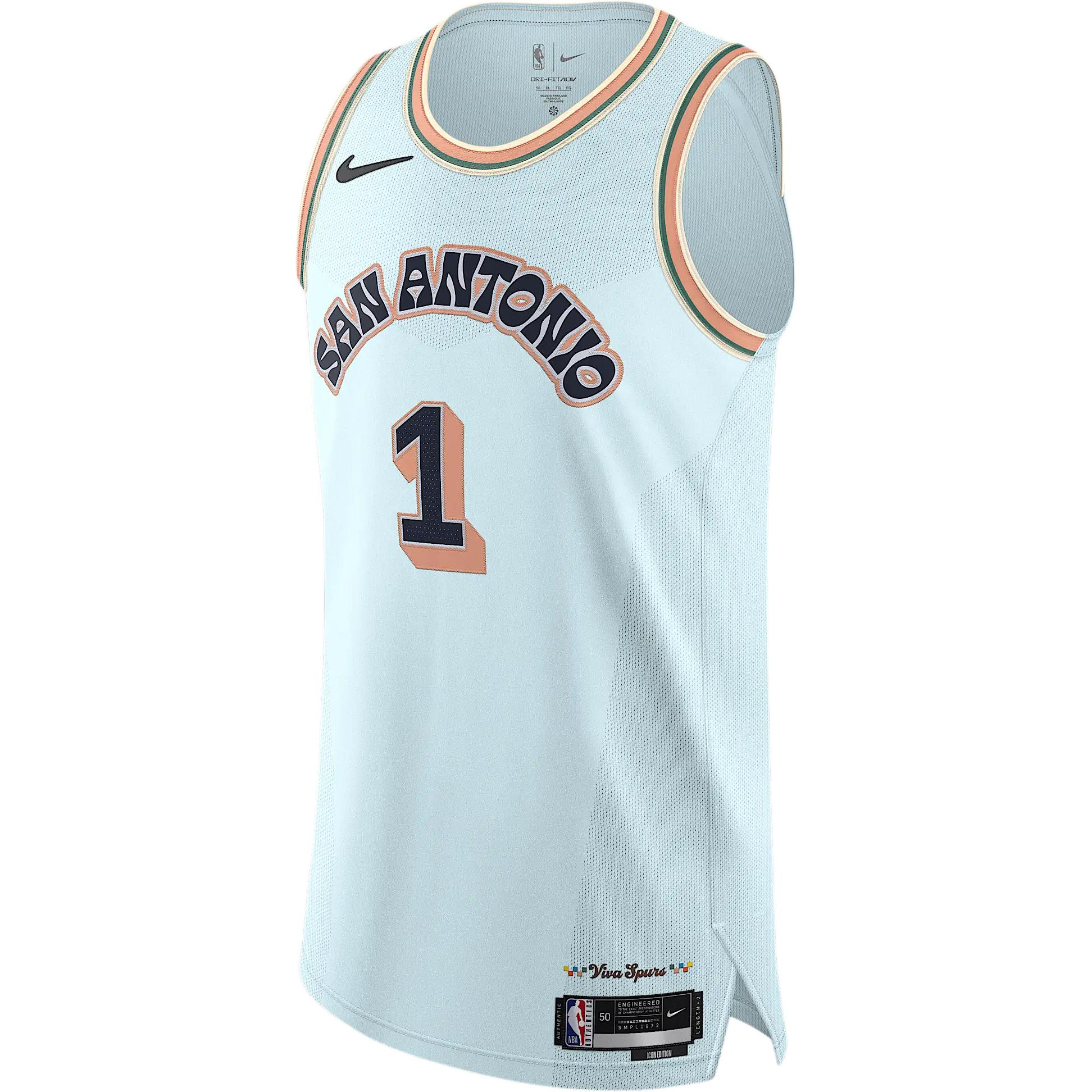 Nike X Nba San Antonio Spurs Victor Wembanyama Dri Fit Adv 2024/25 City Edition Autentics Swingman Jersey FQ4482-474 L
Nike X Nba San Antonio Spurs Victor Wembanyama Dri Fit Adv 2024/25 City Edition Autentics Swingman Jersey FQ4482-474 L