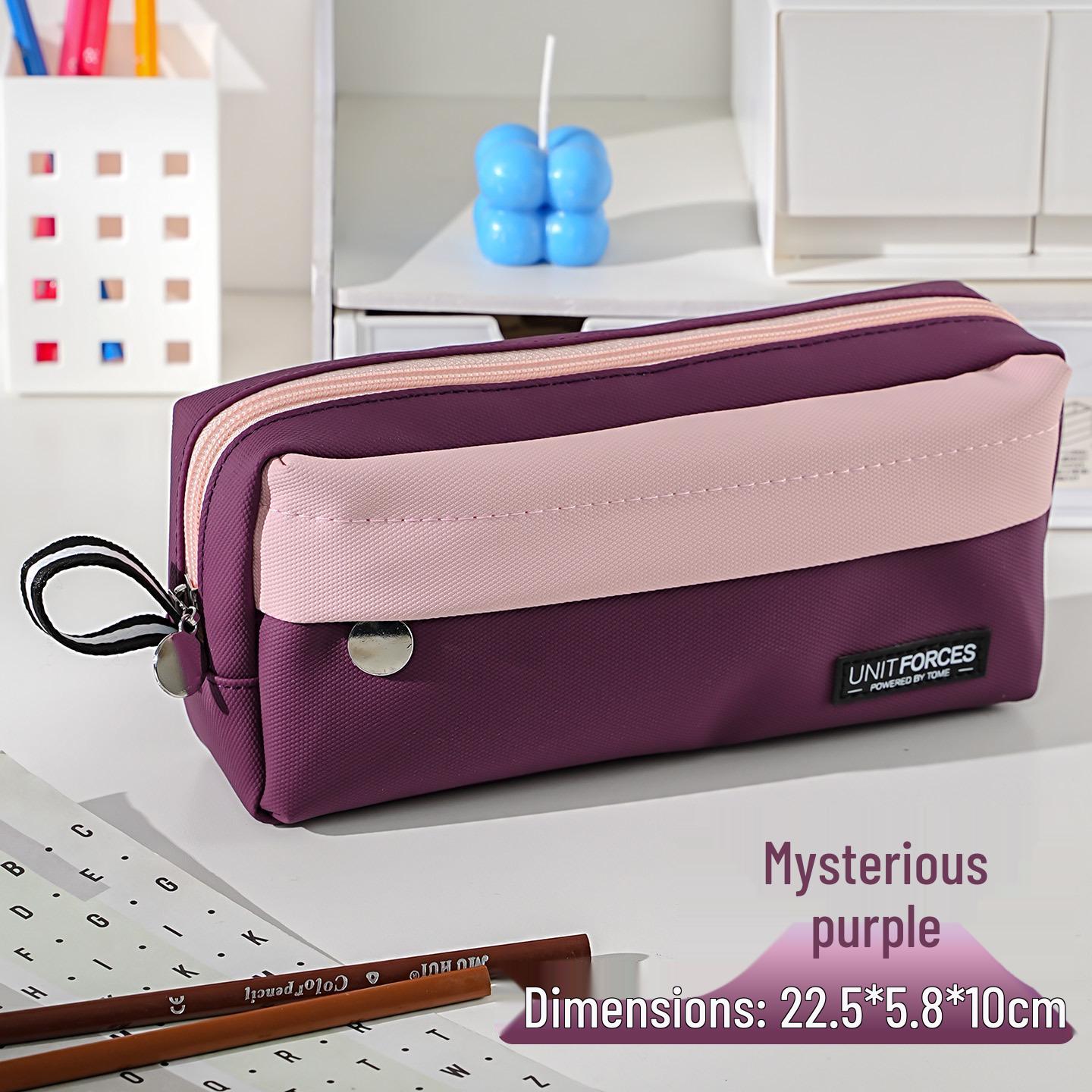 TOME Waterproof PU Leather Double Zipper Pencil Case for Boys and High School Students.
TOME Waterproof PU Leather Double Zipper Pencil Case for Boys and High School Students.