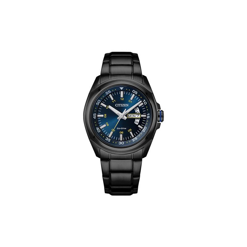 CITIZEN Eco-Drive series, dual calendar with luminous three-discount movement, optical Quartz, Steel Strap, , men s watch, black dial AW0024-58LB чорний
CITIZEN Eco-Drive series, dual calendar with luminous three-discount movement, optical Quartz, Steel Strap, , men s watch, black dial AW0024-58LB чорний