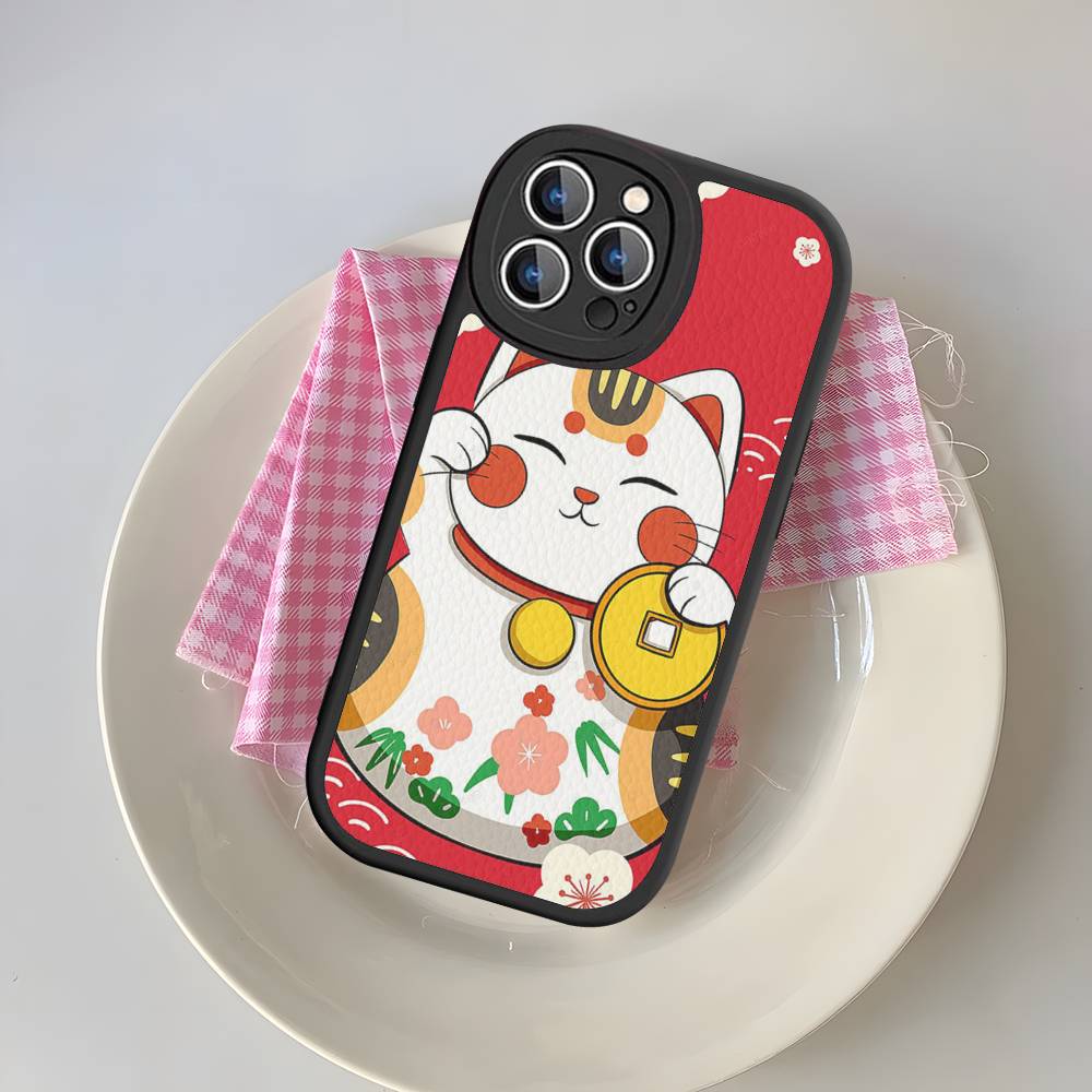 Maneki Neko Lucky Money Cat For IPhone 16 15 14 13 12 11 Pro Max Plus Shockproof Leather Soft Phone Cover iPhone 14 plus
Maneki Neko Lucky Money Cat For IPhone 16 15 14 13 12 11 Pro Max Plus Shockproof Leather Soft Phone Cover iPhone 14 plus