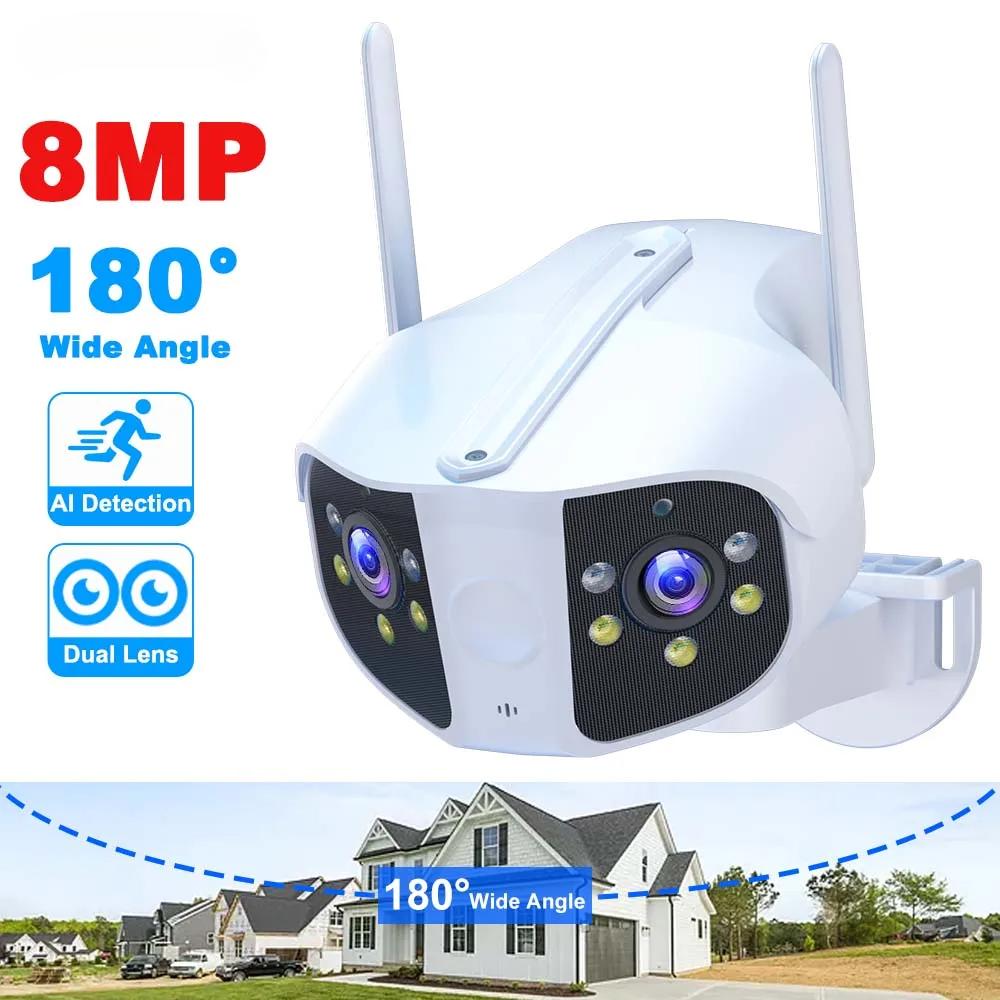 8-мегапіксельна камера 4K Зовнішня камера 180° Широкий кут Wi-Fi Камери спостереження 6-мегапіксельна панорамна камера відеоспостереження Захист розумного дому 8MP Cam No Card
8-мегапіксельна камера 4K Зовнішня камера 180° Широкий кут Wi-Fi Камери спостереження 6-мегапіксельна панорамна камера відеоспостереження Захист розумного дому 8MP Cam No Card