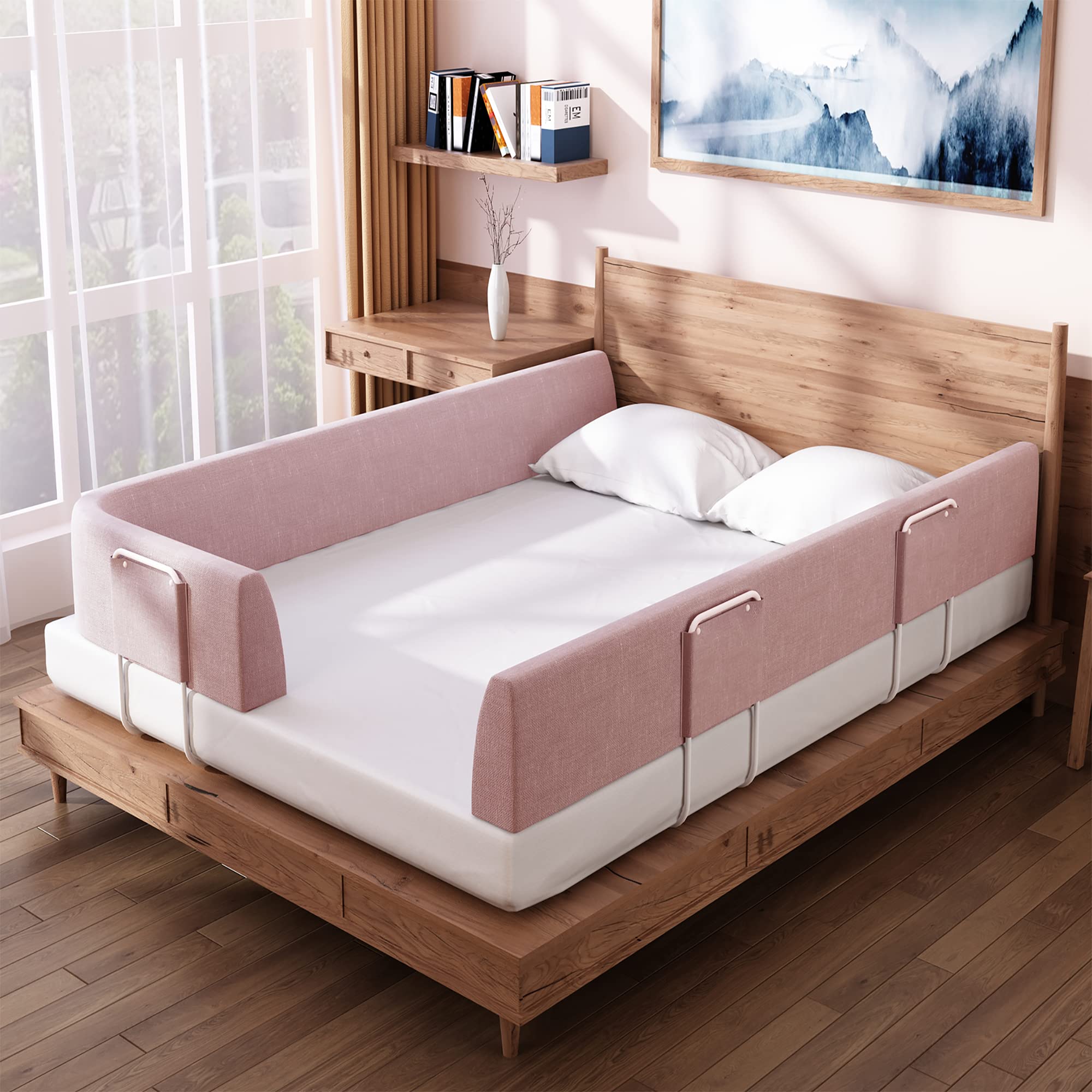 Edenplaykey Bed Baby Bed Cushion Bed Guard with Fixed Tube for Stability and Free High Baby Bed Fall Fall Futon Slip Removable and Baby Gift Guard, рожевий
Edenplaykey Bed Baby Bed Cushion Bed Guard with Fixed Tube for Stability and Free High Baby Bed Fall Fall Futon Slip Removable and Baby Gift Guard, рожевий