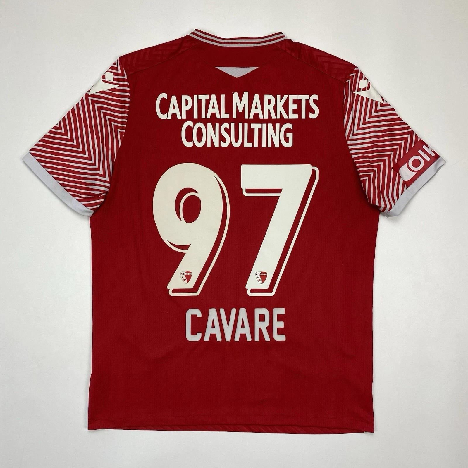 Cavaré #97 Sion 2021 2022 Home Football Shirt Soccer Jersey Macron PLAYER ISSUE S
Cavaré #97 Sion 2021 2022 Home Football Shirt Soccer Jersey Macron PLAYER ISSUE S