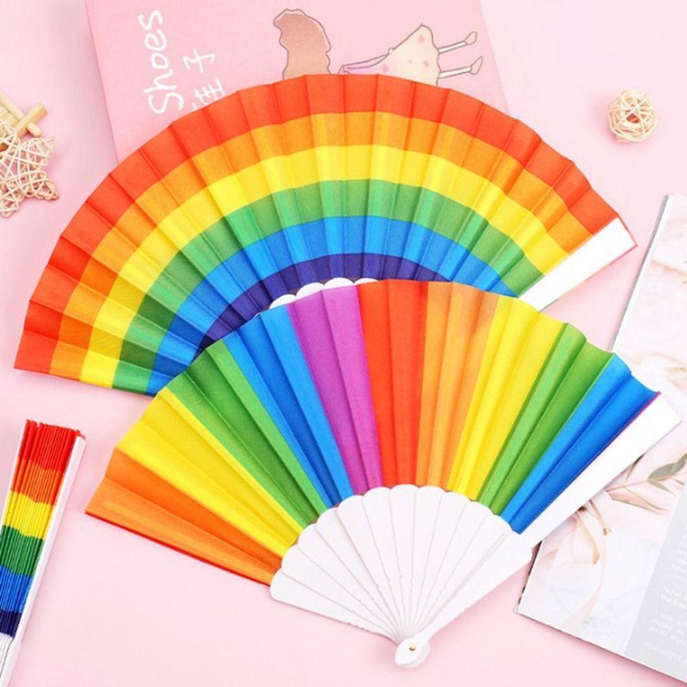 Радужный китайский веер Горизонтальные/вертикальные танцевальные вееры Радужный китайский веер Новые детские 
Радужный китайский веер Горизонтальные/вертикальные танцевальные вееры Радужный китайский веер Новые детские