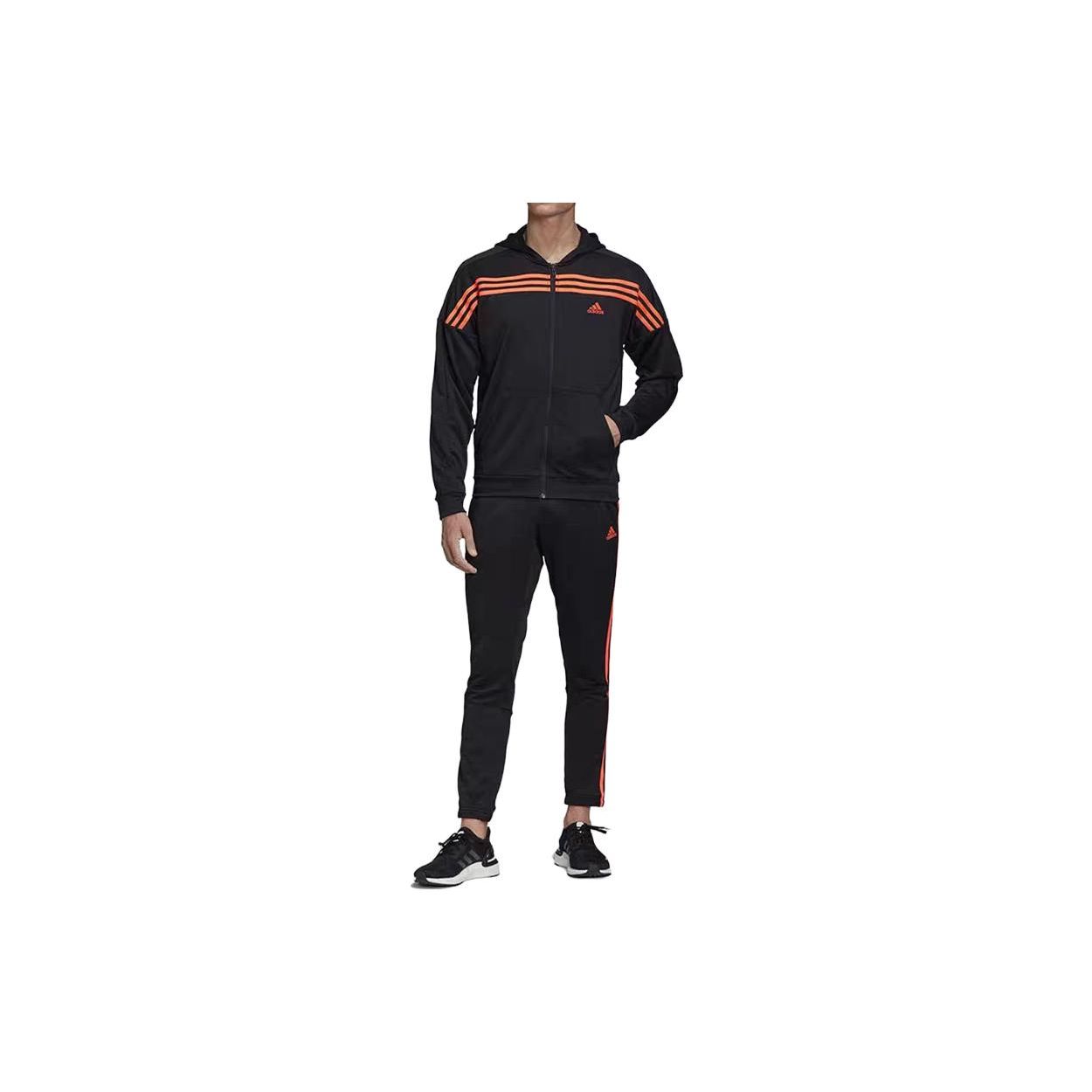Adidas Quick-Drying Hooded Long Sleeve Jacket Comfortable Breathable Sports Pants Casual Sports Suit Unisex Sportswear Black FS6090 M
Adidas Quick-Drying Hooded Long Sleeve Jacket Comfortable Breathable Sports Pants Casual Sports Suit Unisex Sportswear Black FS6090 M