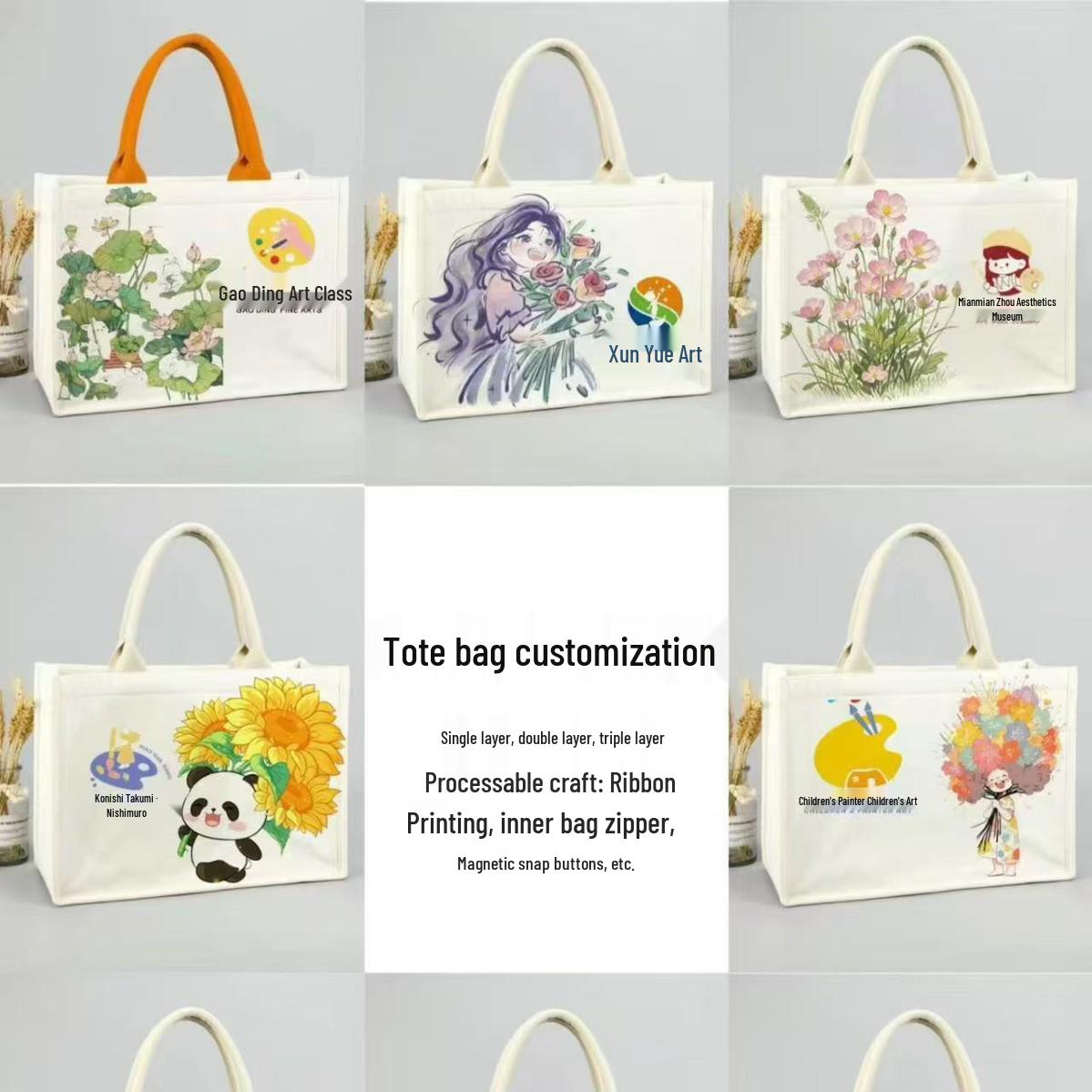 Custom Logo 3D Canvas Tote with Jute & Crossbody Ribbon - University & Enterprise Promotion Bag
Custom Logo 3D Canvas Tote with Jute & Crossbody Ribbon - University & Enterprise Promotion Bag