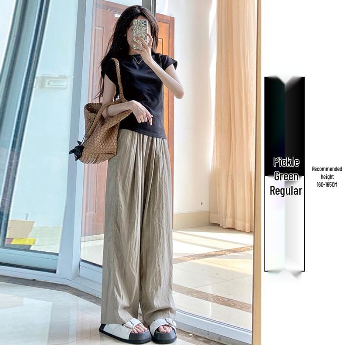 2026 Women s Summer Thin Elastic High-Waist Wide-Leg Cool Pants for Petites - Casual Yamamoto Style XL
2026 Women s Summer Thin Elastic High-Waist Wide-Leg Cool Pants for Petites - Casual Yamamoto Style XL
