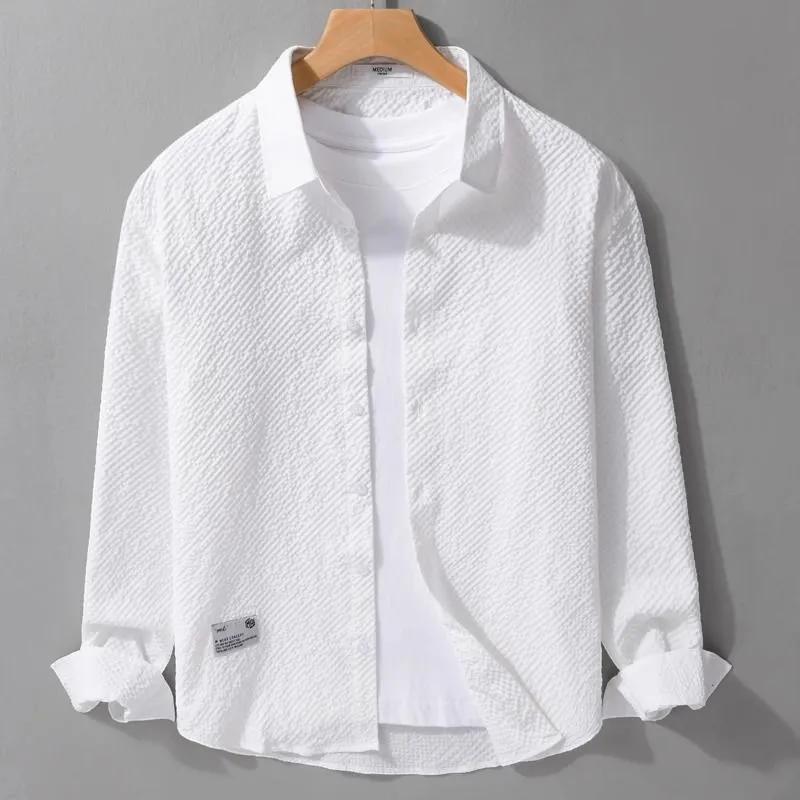 2026 Spring Autumn New Solid Long Sleeve Shirt Men s Fashion Casual Shirt Versatile Handsome Loose Top 4XL білий
2026 Spring Autumn New Solid Long Sleeve Shirt Men s Fashion Casual Shirt Versatile Handsome Loose Top 4XL білий