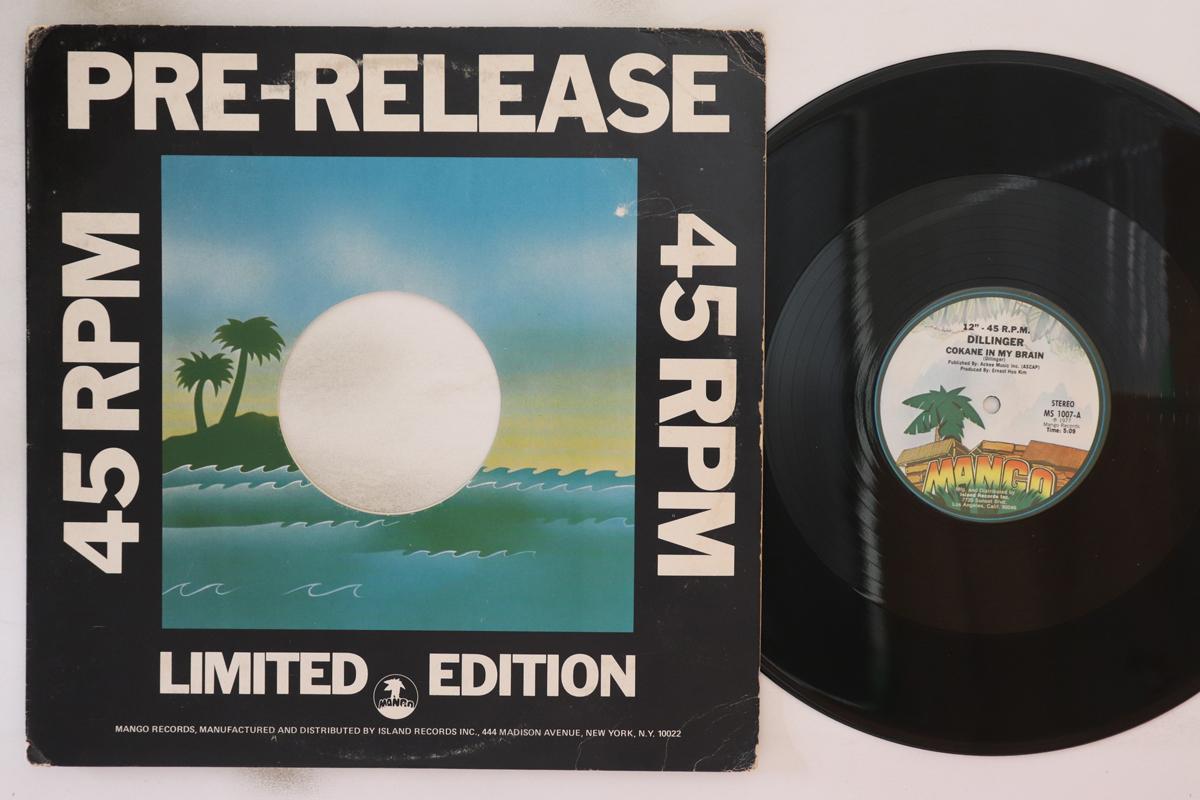 12inch Record DILLINGER - Cokane In My Brain MS1007 Mango 1977 US Reggae, Ska & Dub Used
12inch Record DILLINGER - Cokane In My Brain MS1007 Mango 1977 US Reggae, Ska & Dub Used