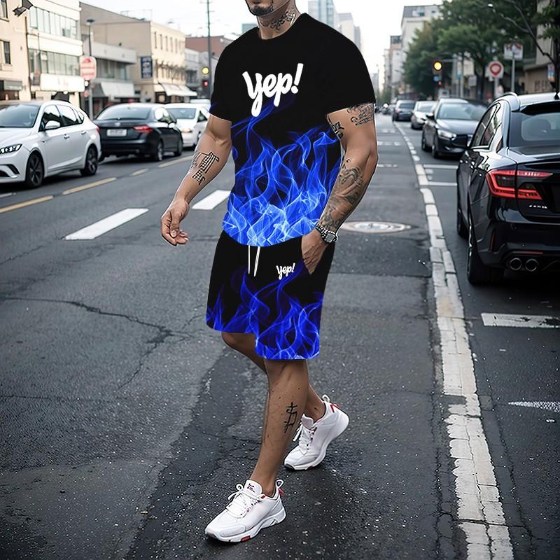 Men s T-shirt and Shorts Set Running Fashion Printed Short Sleeved Football Sports T-shirt 2025 Summer New Item S
Men s T-shirt and Shorts Set Running Fashion Printed Short Sleeved Football Sports T-shirt 2025 Summer New Item S