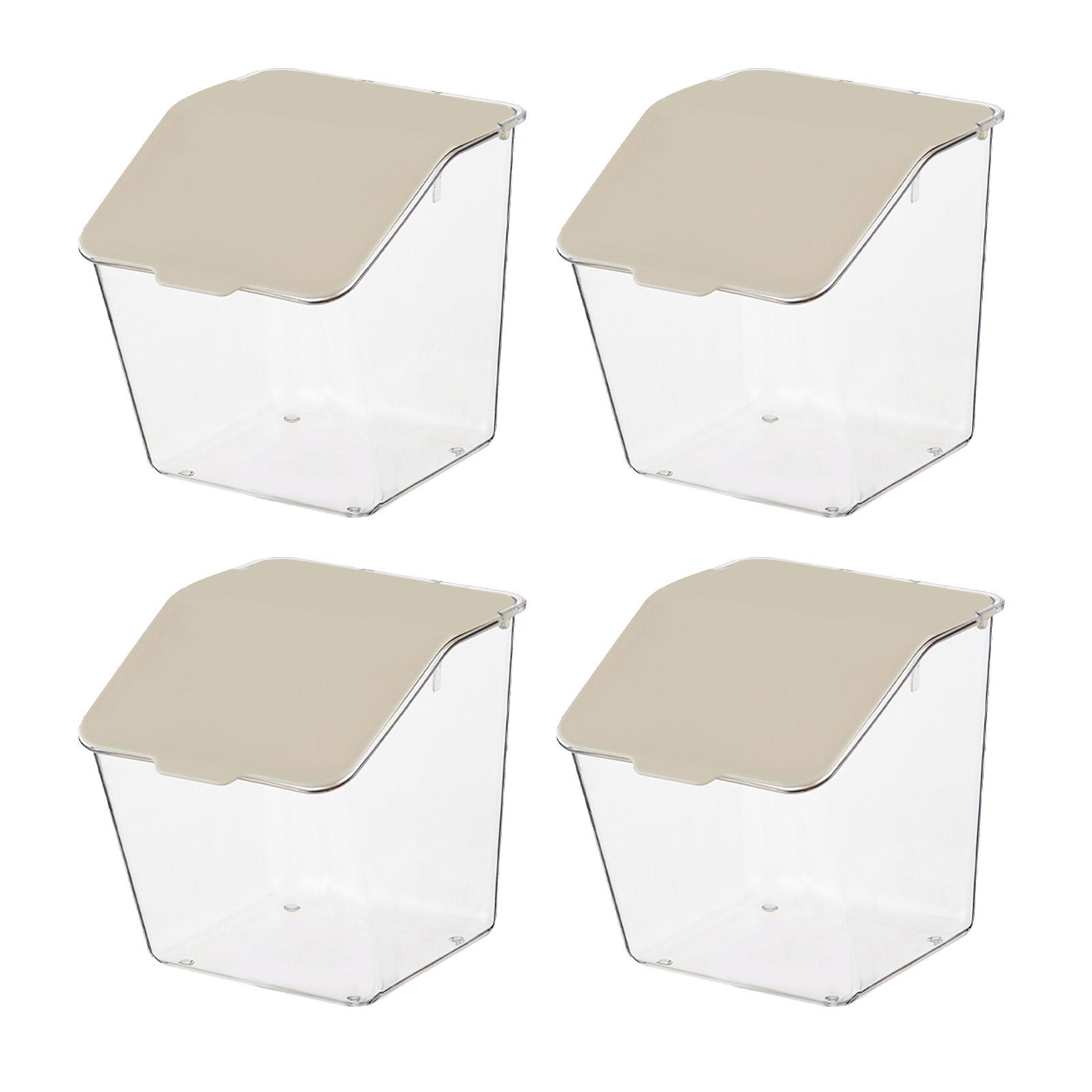 4PCS Kitchen Storage Box Wall Mount Plastic Food Container with Flip Cover Multipurpose Ginger
4PCS Kitchen Storage Box Wall Mount Plastic Food Container with Flip Cover Multipurpose Ginger