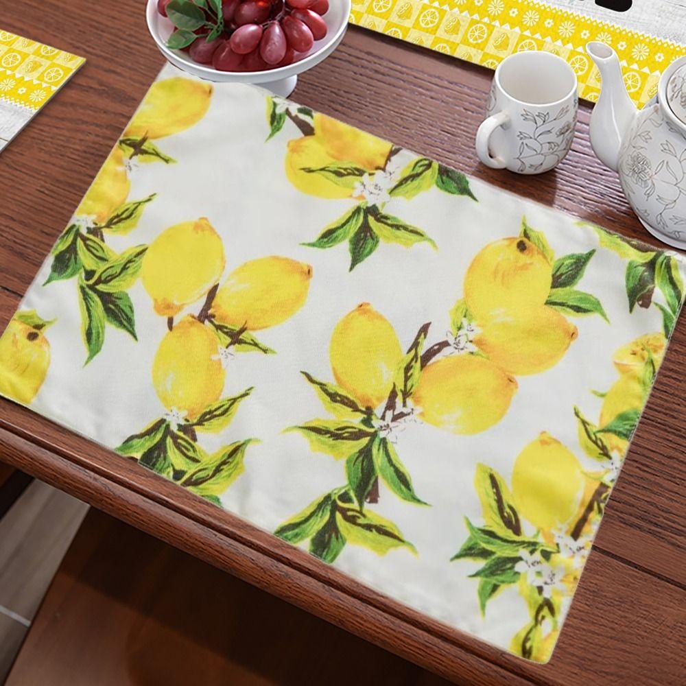 Double Sided Lemon Print Table Mat Modern Desktop Mat Photography Props Placemat Kitchen Lemon
Double Sided Lemon Print Table Mat Modern Desktop Mat Photography Props Placemat Kitchen Lemon