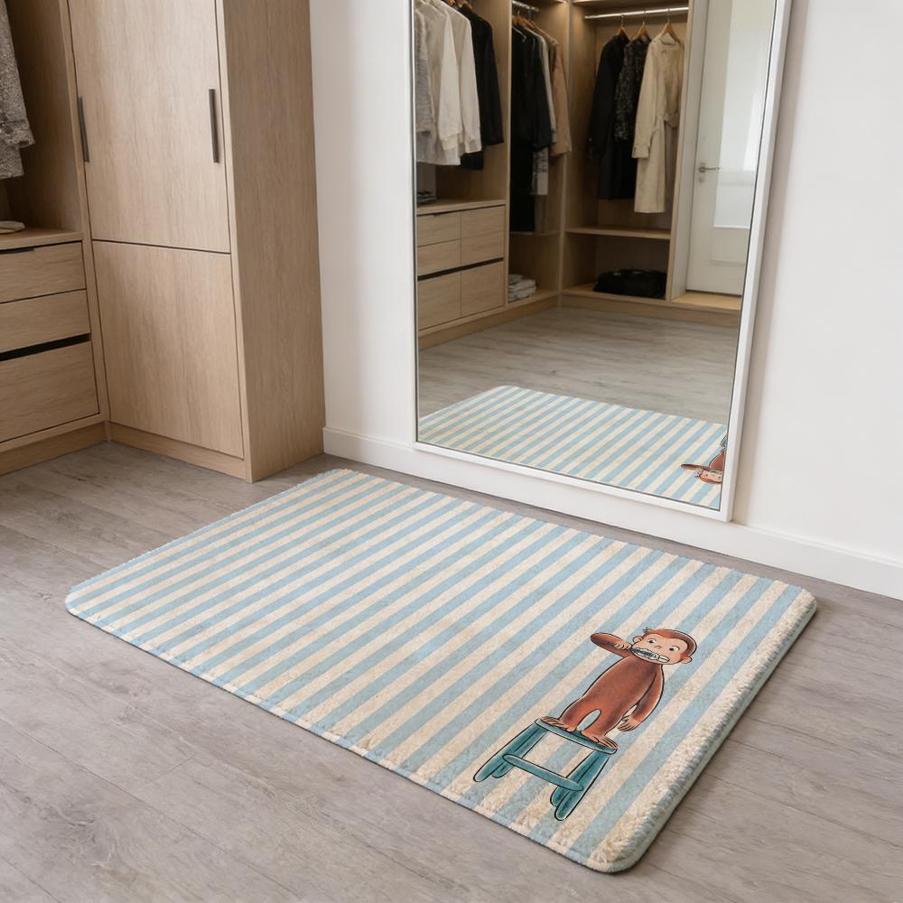 MONKEY CARTOON C-Curious GeorgeS Floor Mat Flannel Door Mat Non-Slip Absorbent Washable Indoor Home Rug 40x60cm
MONKEY CARTOON C-Curious GeorgeS Floor Mat Flannel Door Mat Non-Slip Absorbent Washable Indoor Home Rug 40x60cm
