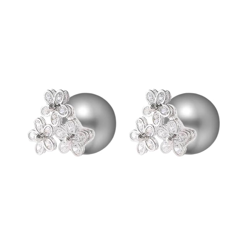 Moonstan earrings pearl earrings ladies Popularity white gray pearl Compatible with metal allergies back catch flower motif cubic zirconia Sparkling
Moonstan earrings pearl earrings ladies Popularity white gray pearl Compatible with metal allergies back catch flower motif cubic zirconia Sparkling