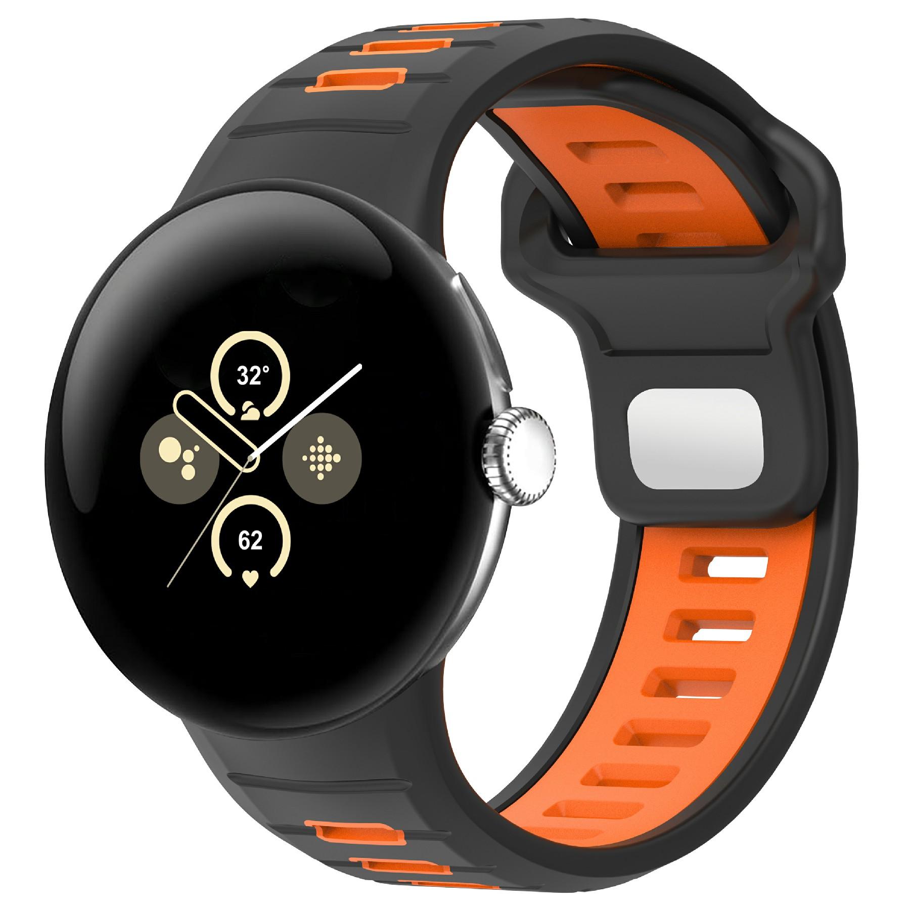 For Google Pixel Watch 3 45mm Replacement Watch Band Dual Color Silicone Strap Grey+Orange
For Google Pixel Watch 3 45mm Replacement Watch Band Dual Color Silicone Strap Grey+Orange