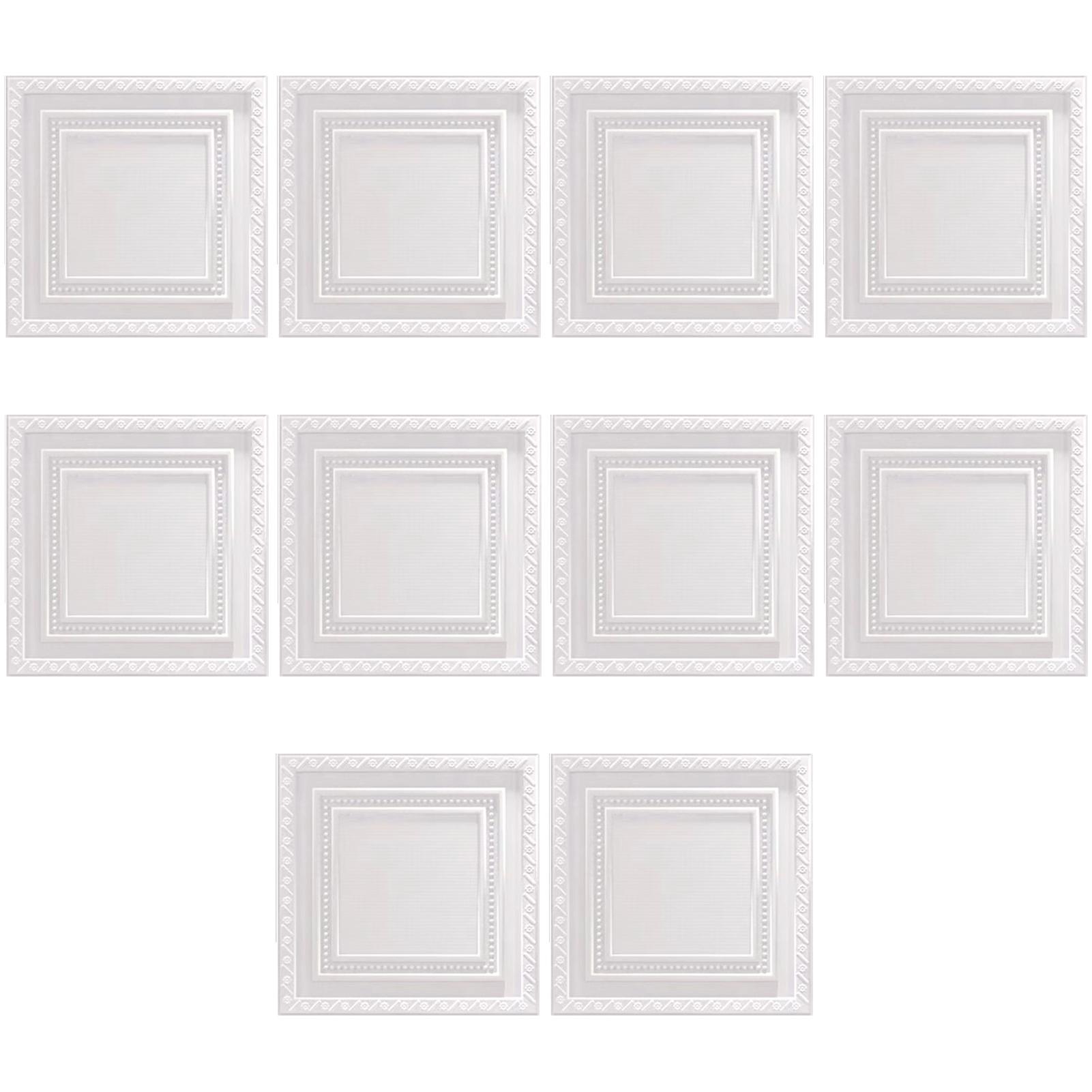 10 штук Самоклеящиеся потолочные плитки Водонепроницаемая пенопластовая панель для DIY домашнего декора 3D пенопластовая наклейка на стену