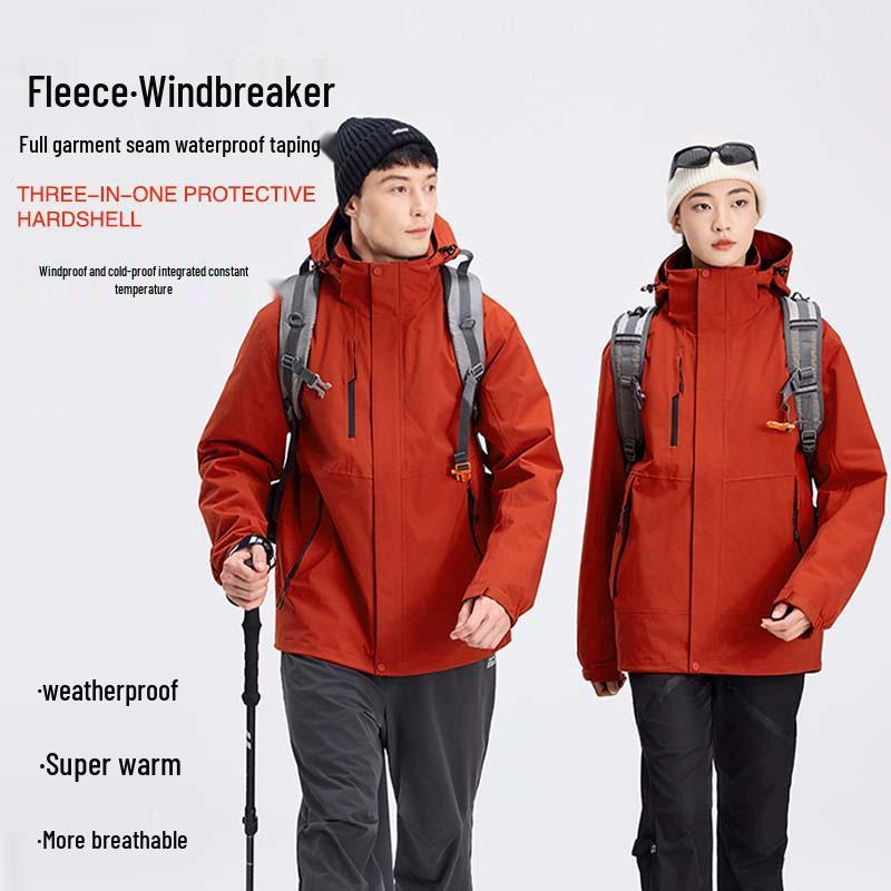 Couple s 3-in-1 Winter Storm Jacket: Detachable Fleece and Hooded Mountaineering Suit XXL
Couple s 3-in-1 Winter Storm Jacket: Detachable Fleece and Hooded Mountaineering Suit XXL
