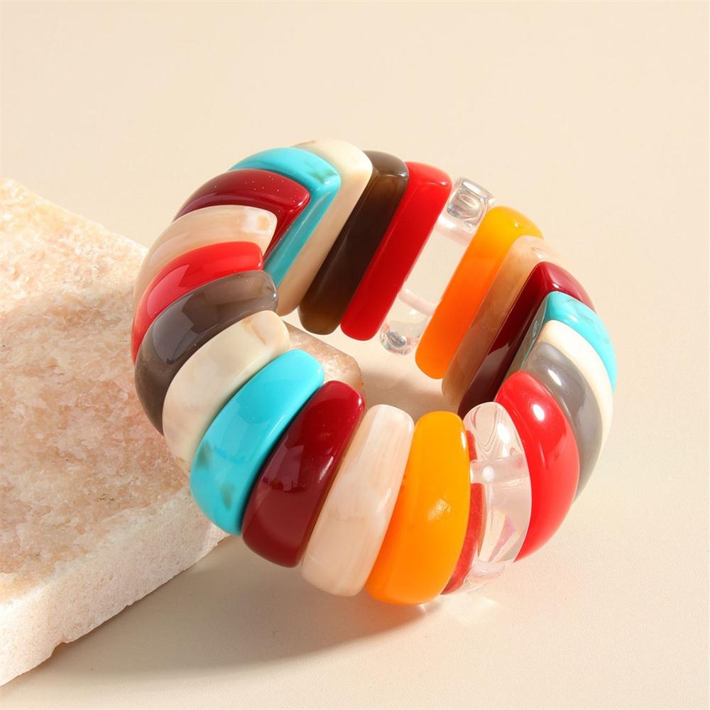Fashion New Style Sexy Candy Color Colorful Exaggeration Bangle Charm Bracelet Resin Imitation Marble Pattern Material Bracelet
Fashion New Style Sexy Candy Color Colorful Exaggeration Bangle Charm Bracelet Resin Imitation Marble Pattern Material Bracelet