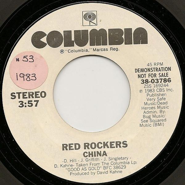 7inch Record RED ROCKERS - China 3803786PROMO Columbia 1983 US Dance & Electronica Used
7inch Record RED ROCKERS - China 3803786PROMO Columbia 1983 US Dance & Electronica Used