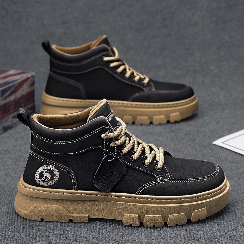 Обувь Martin средней высоты, мужская осенне-зимняя мужская обувь, высокая спортивная и модная обувь для отдыха, мужская обувь 2024 года с бархатной отделкой, увеличивающая высоту 39
Обувь Martin средней высоты, мужская осенне-зимняя мужская обувь, высокая спортивная и модная обувь для отдыха, мужская обувь 2024 года с бархатной отделкой, увеличивающая высоту 39