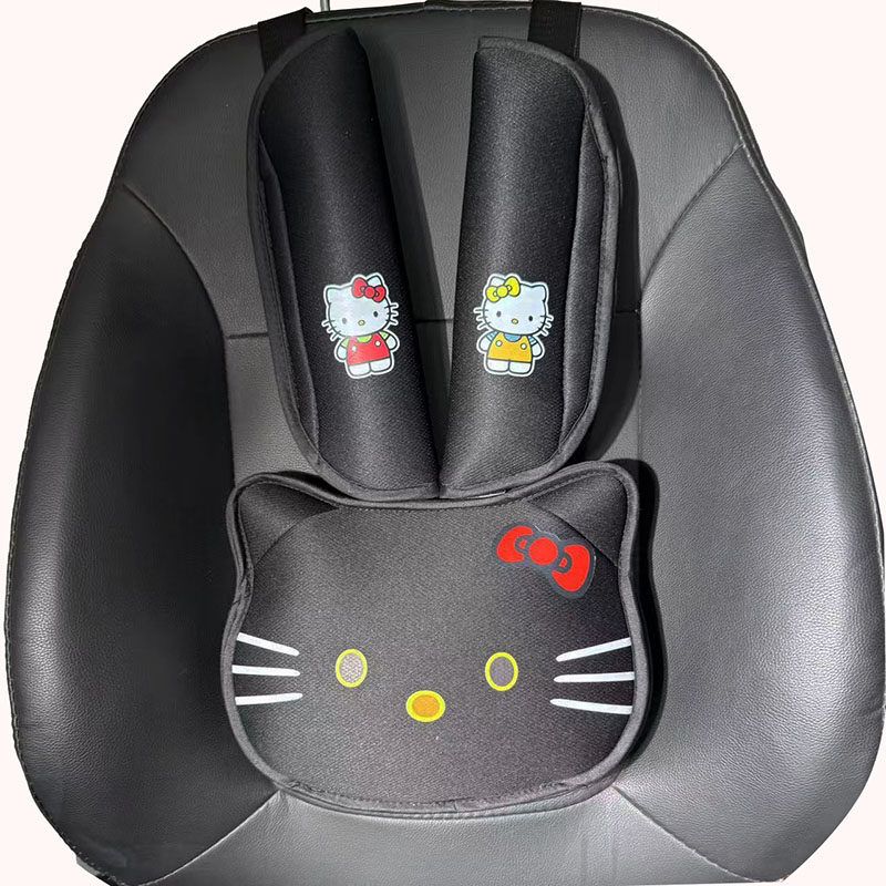 Cartoon Cat Children s Car Seatbelt Adjuster Anti-Neck-Strangling Shoulder Pad for Rear Seat Baby Use Black Thickened Cat Head Three-Piece Set
Cartoon Cat Children s Car Seatbelt Adjuster Anti-Neck-Strangling Shoulder Pad for Rear Seat Baby Use Black Thickened Cat Head Three-Piece Set