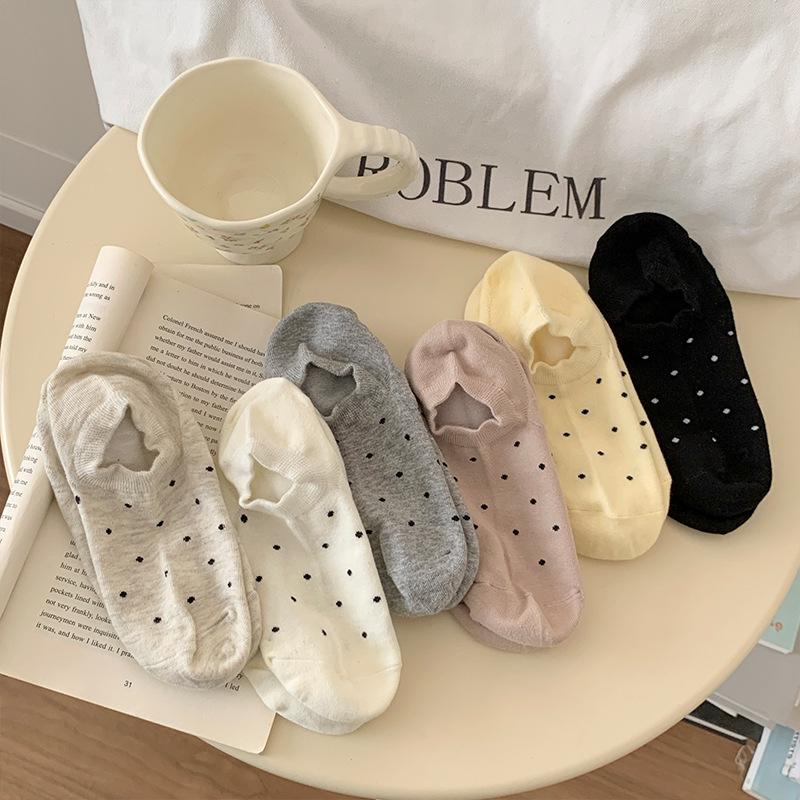 Polka Dot Socks, Women s Invisible Boat Socks, Spring and Summer Thin, Low-top, Shallow, Non-falling Heel Short Stockings 1 pair
Polka Dot Socks, Women s Invisible Boat Socks, Spring and Summer Thin, Low-top, Shallow, Non-falling Heel Short Stockings 1 pair