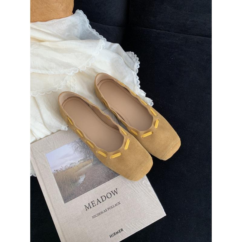 Frosted cowhide retro flat bottom square head shallow mouth single shoes women s shoes spring and summer new fashion versatile Doudou shoes 40 жовтий
Frosted cowhide retro flat bottom square head shallow mouth single shoes women s shoes spring and summer new fashion versatile Doudou shoes 40 жовтий