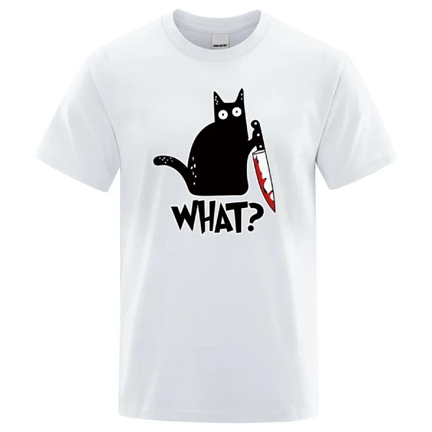 Funny Knife Cat Cartoon Printed T-Shirt Men Fashion Casual Short Sleeves Loose Oversized Cotton T -shirts Summer Breathable Tees XXXXXL білий
Funny Knife Cat Cartoon Printed T-Shirt Men Fashion Casual Short Sleeves Loose Oversized Cotton T -shirts Summer Breathable Tees XXXXXL білий