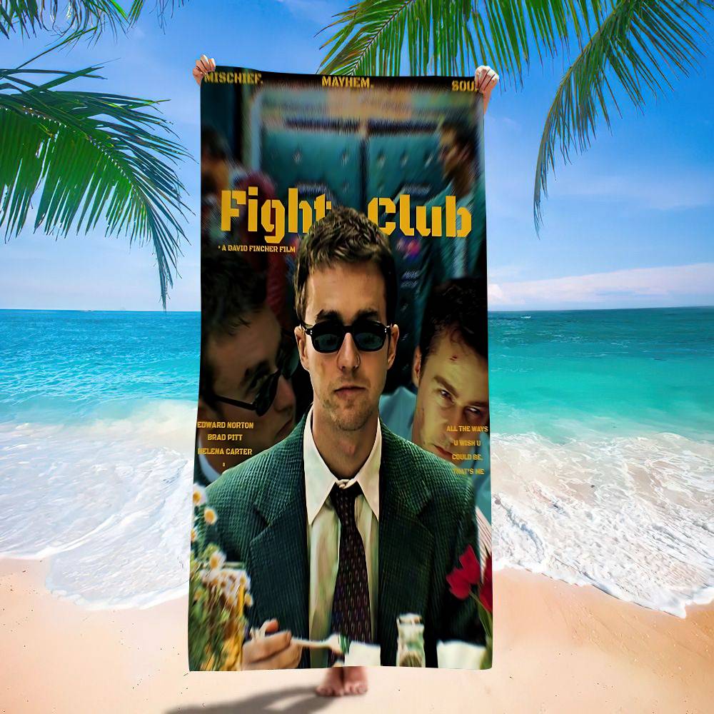 Cult Movie Fight Club Beach Towel Colorful Bath Towels For Girl Microfiber Quick Dry Sand Free Beach Yoga Spa Gym Pool W30*H60(CM)
Cult Movie Fight Club Beach Towel Colorful Bath Towels For Girl Microfiber Quick Dry Sand Free Beach Yoga Spa Gym Pool W30*H60(CM)