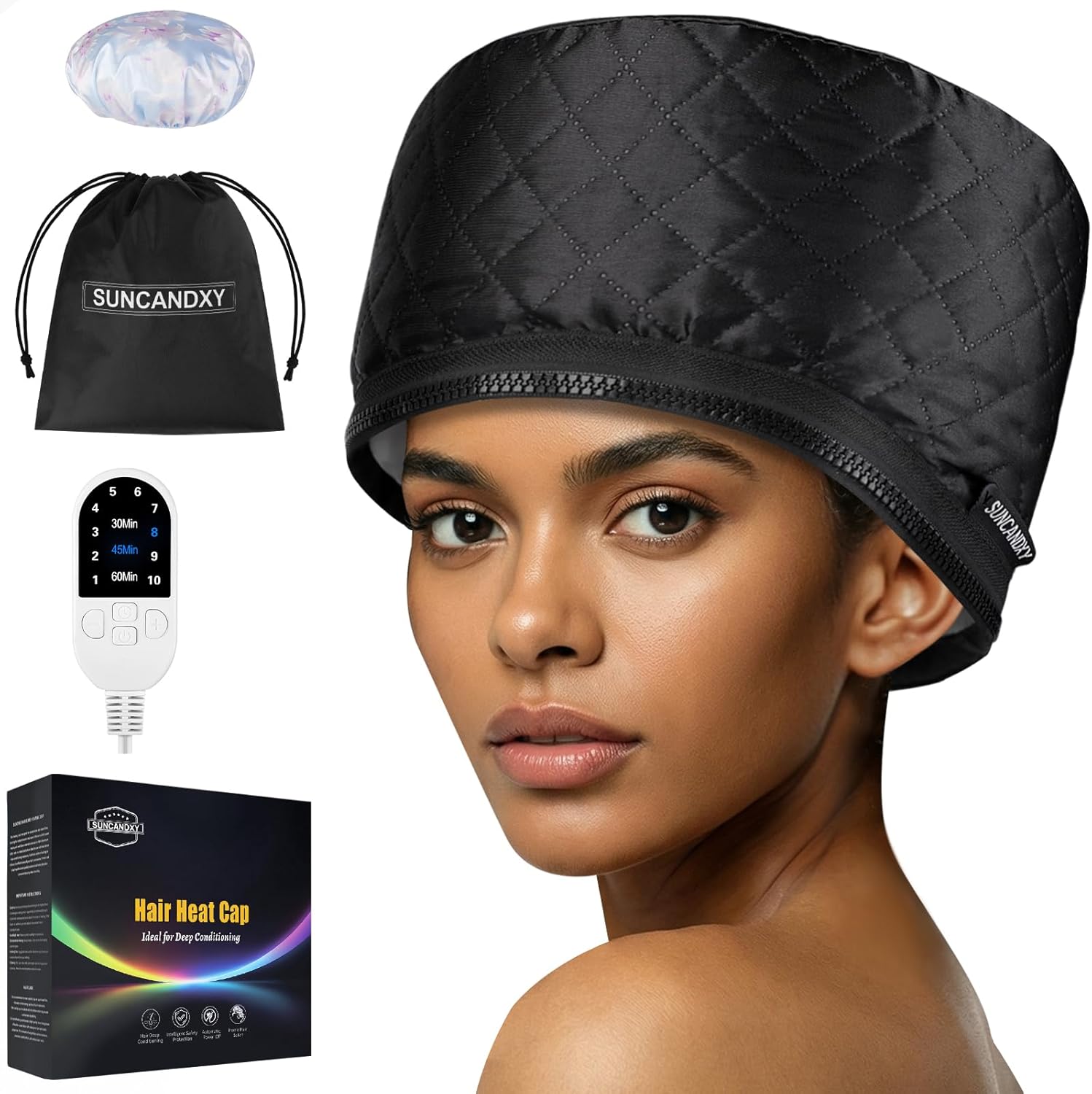 Deep Conditioning: Heat Cap with 118 Power Cord 10-Level Fast Heating & 3 Timer Settings for Natural Black United States
Deep Conditioning: Heat Cap with 118 Power Cord 10-Level Fast Heating & 3 Timer Settings for Natural Black United States