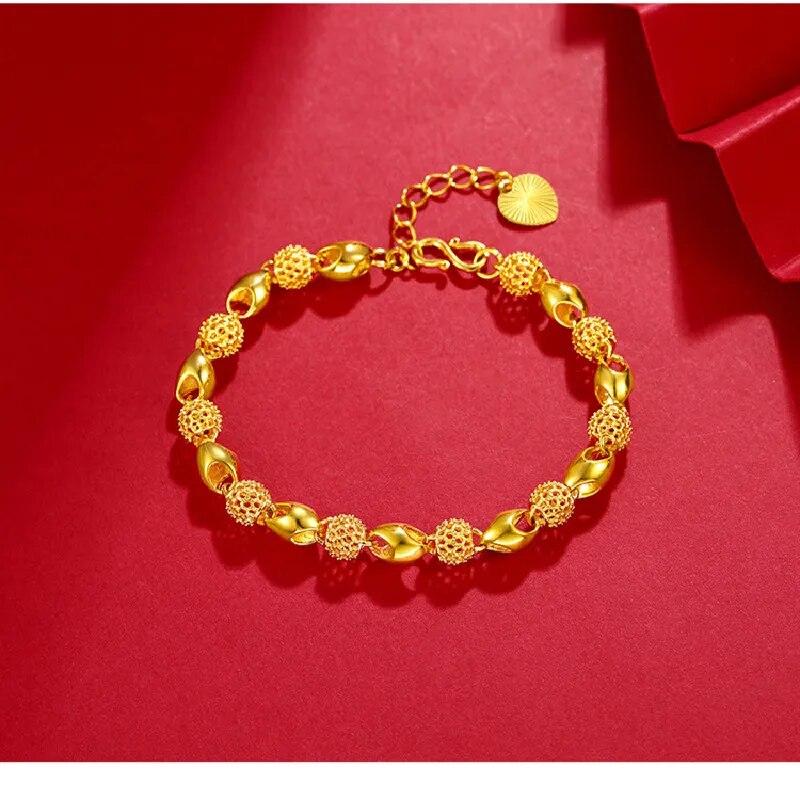 Hollow And Exquisite Buddha Bead Bracelet Explosion Model Plated With 24k Gold Charm Bracelet Female
Hollow And Exquisite Buddha Bead Bracelet Explosion Model Plated With 24k Gold Charm Bracelet Female