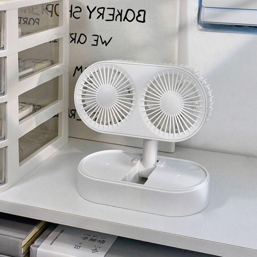 Folding Mini Table Fan Dual Motor Electric Fan Hands Free Air Cooler Outdoor Work білий
Folding Mini Table Fan Dual Motor Electric Fan Hands Free Air Cooler Outdoor Work білий