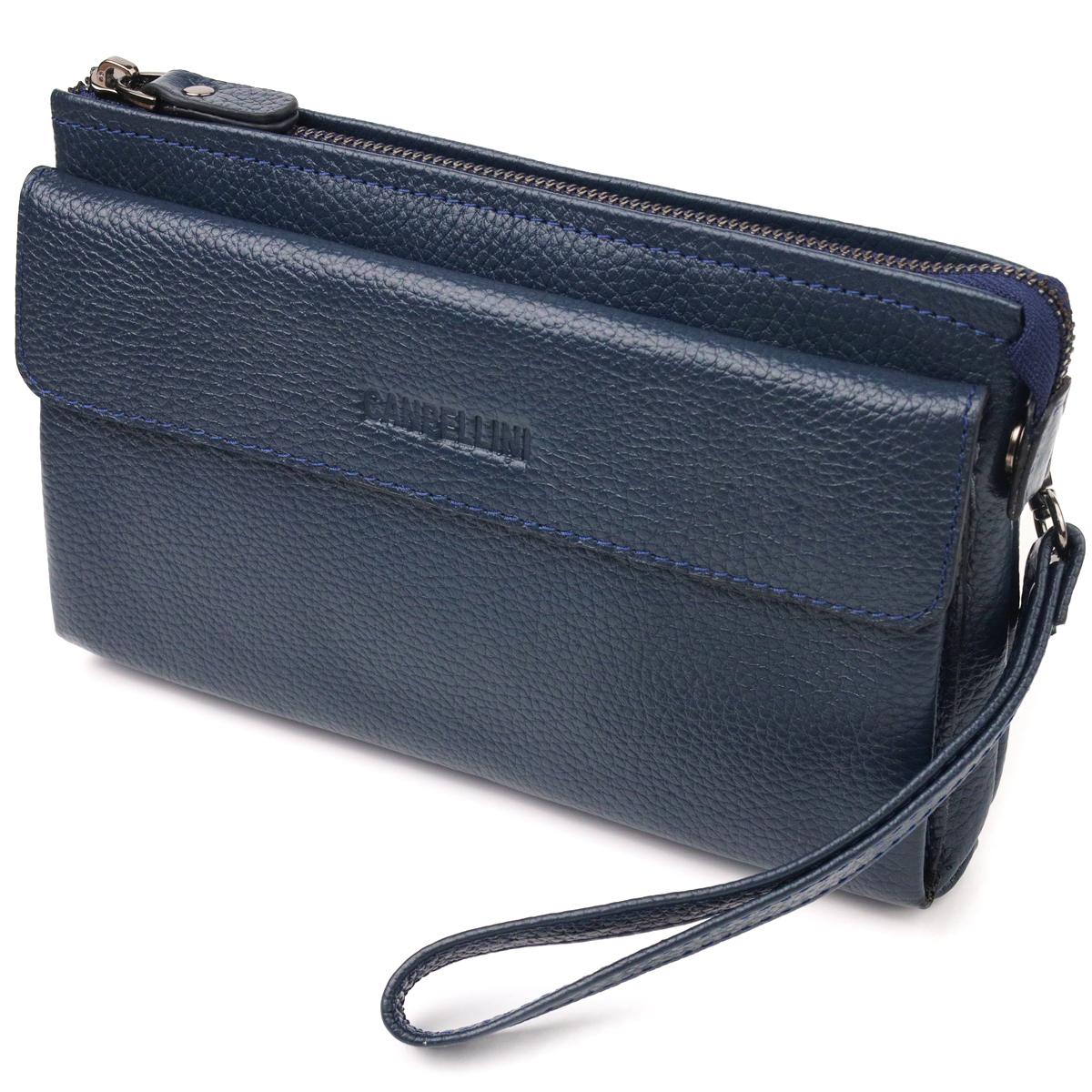 Чоловічий клатч з натуральної шкіри CANPELLINI 21550 Синій
Чоловічий клатч з натуральної шкіри CANPELLINI 21550 Синій