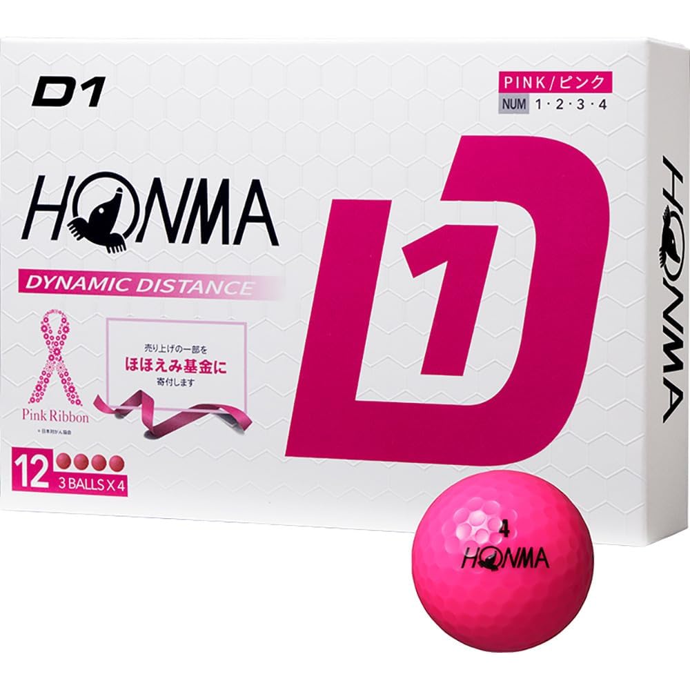 Honma D1 Golf Balls 2024 Model 12 Pack Pink 3 Piece
Honma D1 Golf Balls 2024 Model 12 Pack Pink 3 Piece