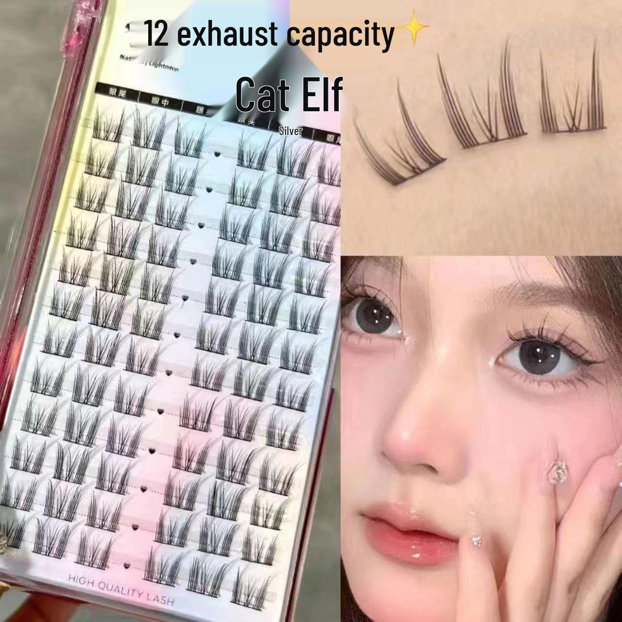 XOYO Large Capacity Pure Desire Elf Cat Eyelashes - Natural, Segmented, Beginner-Friendly Comic False Lashes. 6 Rows Glue-free
XOYO Large Capacity Pure Desire Elf Cat Eyelashes - Natural, Segmented, Beginner-Friendly Comic False Lashes. 6 Rows Glue-free