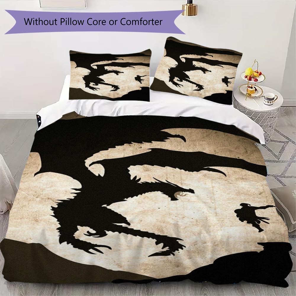 Skyrim Pattern Bedding uilt Set uilt Cover Pillowcase Home Decoration Birthday Gift (1 * duvet cover + 2 * pillowcase without core)166 135x200cm
Skyrim Pattern Bedding uilt Set uilt Cover Pillowcase Home Decoration Birthday Gift (1 * duvet cover + 2 * pillowcase without core)166 135x200cm