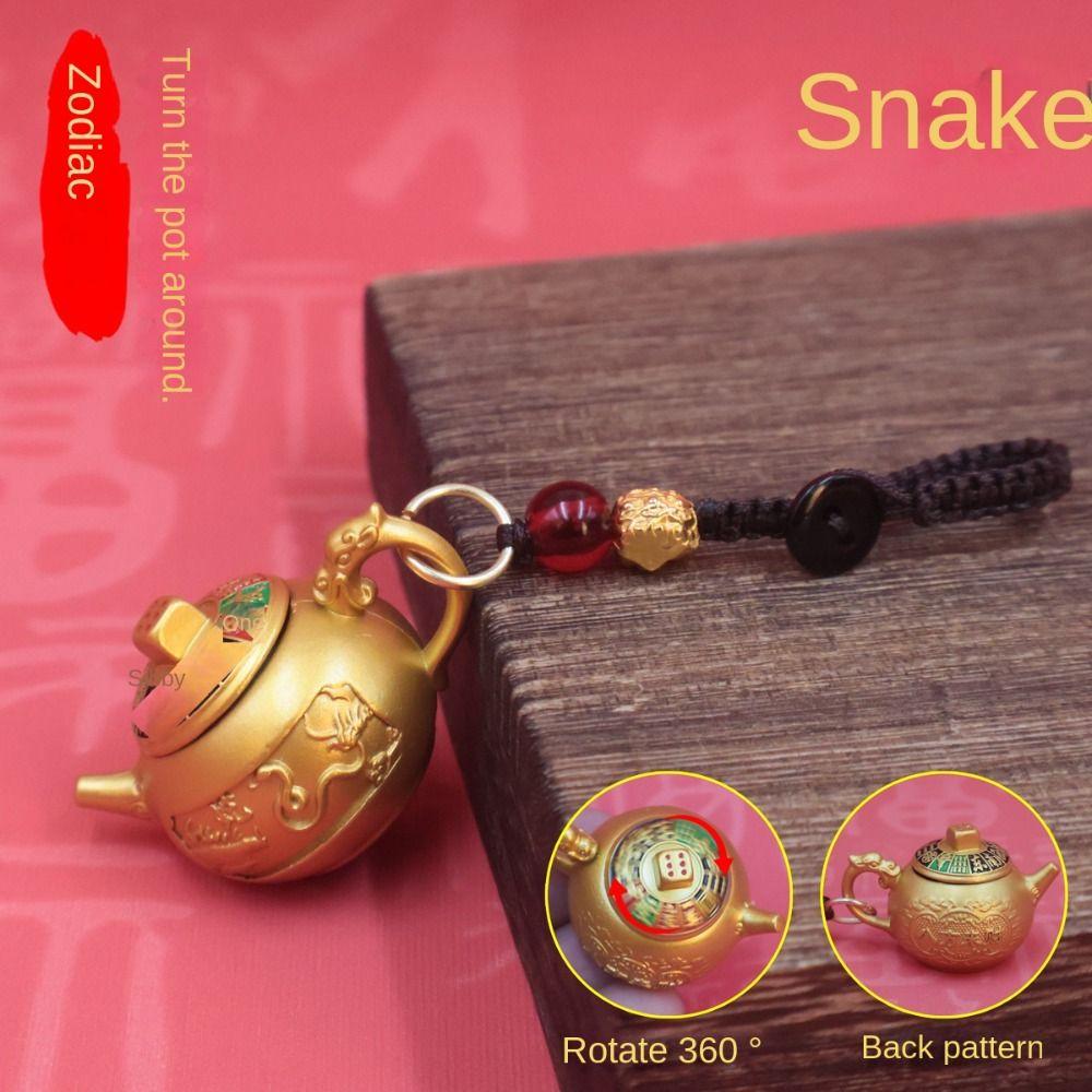 Chinese Style 12 Zodiac Keychain Loong 12 Zodiac Keyring Rotate Teapot Pendant Car Key Pendant cattle
Chinese Style 12 Zodiac Keychain Loong 12 Zodiac Keyring Rotate Teapot Pendant Car Key Pendant cattle