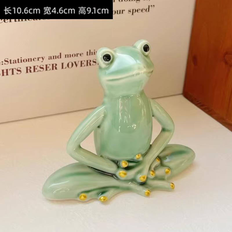 Creative Ceramic Yoga Frog Tea Pet Decorations, Home Accessories Living Room Wine Cabinet Desktop Study Decoration, 1Pc
Creative Ceramic Yoga Frog Tea Pet Decorations, Home Accessories Living Room Wine Cabinet Desktop Study Decoration, 1Pc