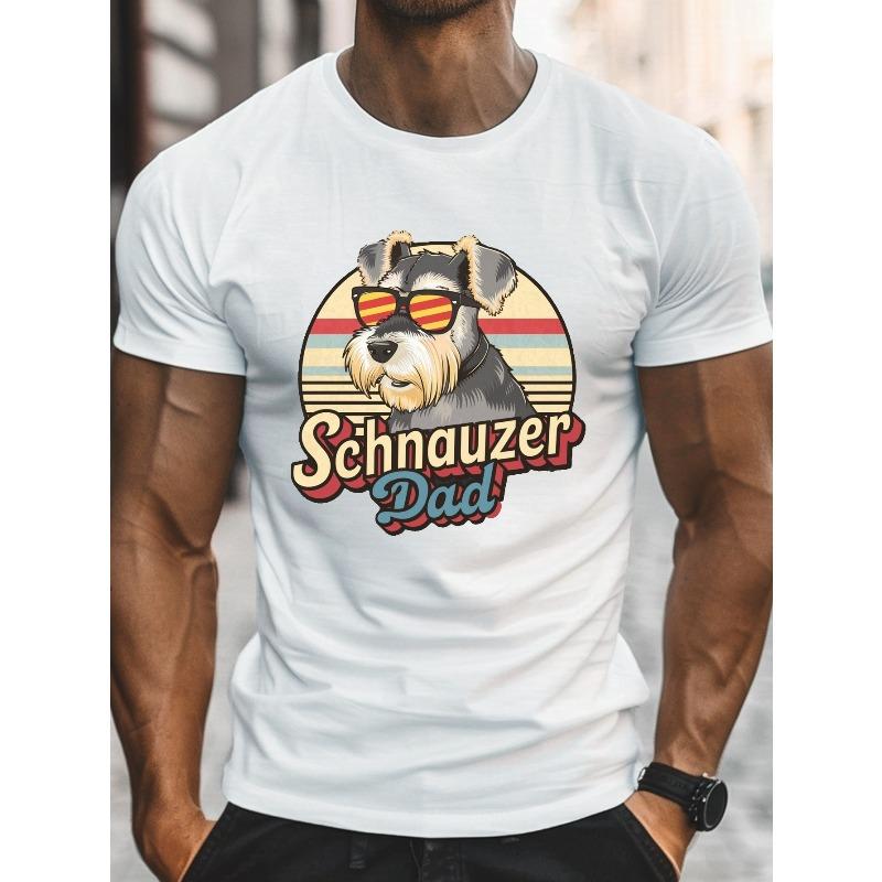 Schnauzer Dad Graphic Tee for Men - Casual Summer T-Shirt with Fashion Glasses Design, Machine Washable, PLUS SIZE 2XL белый
Schnauzer Dad Graphic Tee for Men - Casual Summer T-Shirt with Fashion Glasses Design, Machine Washable, PLUS SIZE 2XL белый
