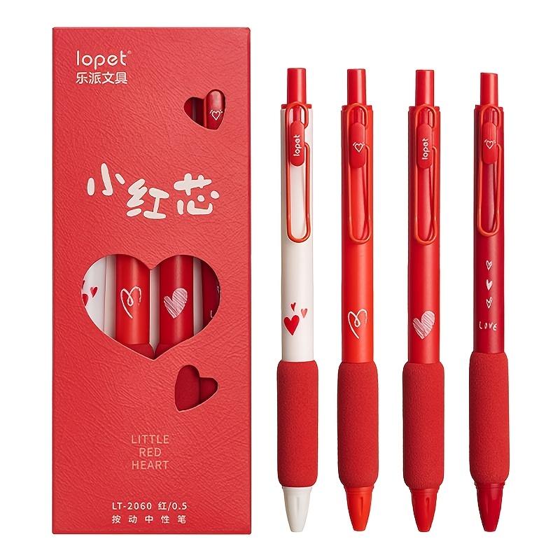 A Pack of 4 Soft Grip Gel Pens with 0.5Mm Quick-Drying Red and Deep Blue Ink, Providing Smooth Writing with A Click Mechanism.
A Pack of 4 Soft Grip Gel Pens with 0.5Mm Quick-Drying Red and Deep Blue Ink, Providing Smooth Writing with A Click Mechanism.