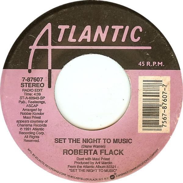 7inch Record ROBERTA FLACK Set The Night To Music Natural Th 787607 Atlantic 1991 US SoulFunk Used
7inch Record ROBERTA FLACK Set The Night To Music Natural Th 787607 Atlantic 1991 US SoulFunk Used