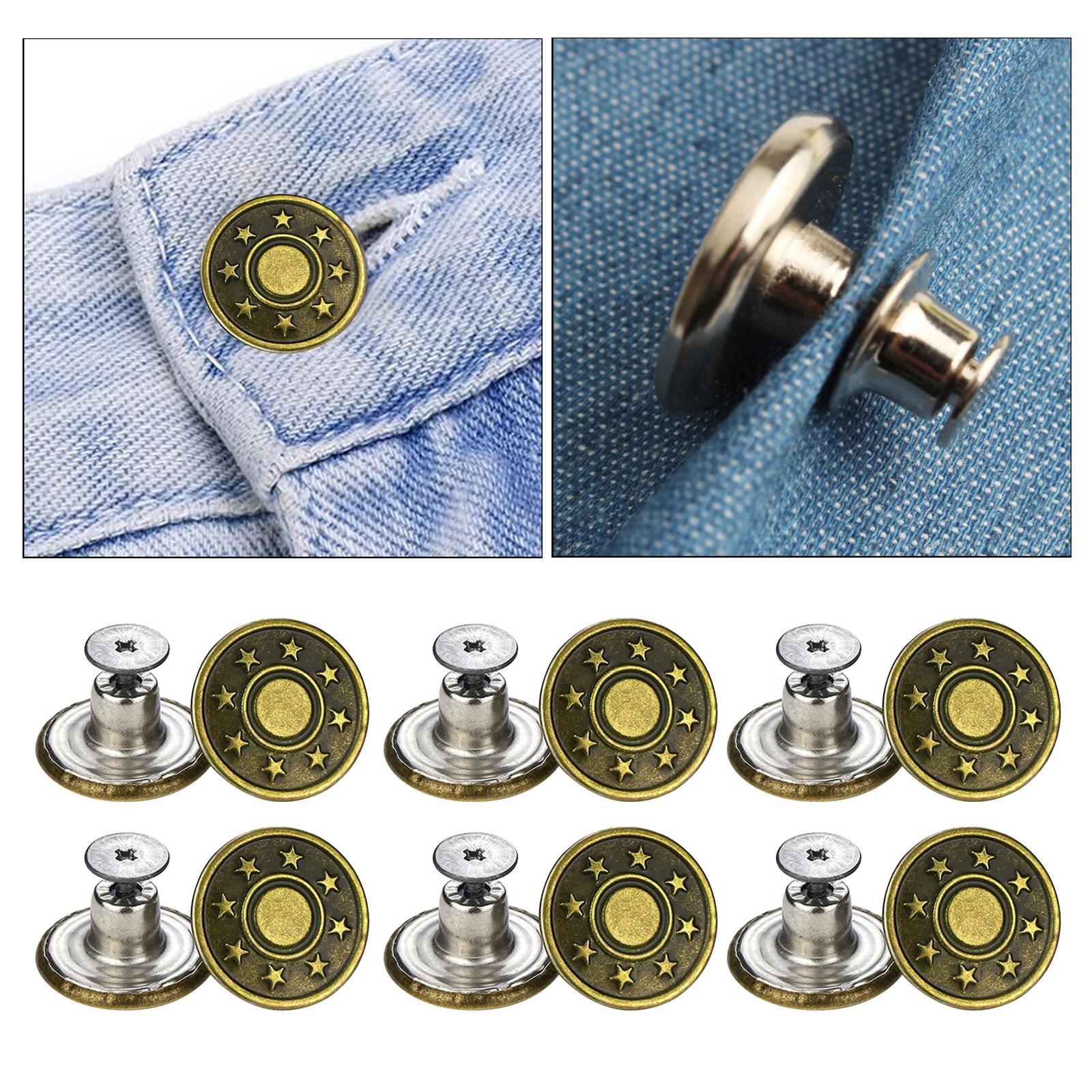 12x 17mm Jeans Buttons Replacement Repair Studs w/Tool No Sewing Button
12x 17mm Jeans Buttons Replacement Repair Studs w/Tool No Sewing Button