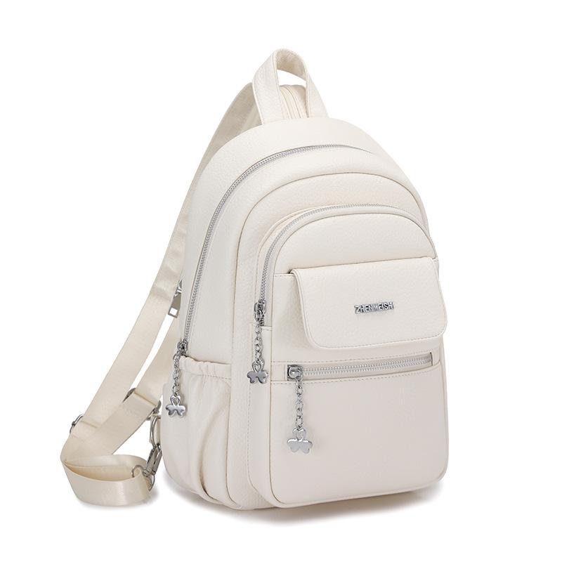 Multi-function Chest Bag Large Capacity Women PU Backpack білий
Multi-function Chest Bag Large Capacity Women PU Backpack білий