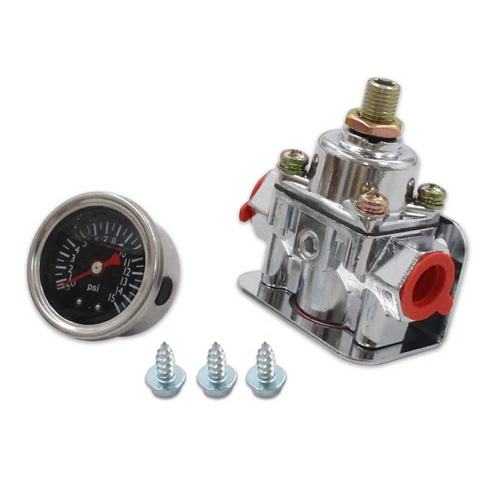 Adjustable Fuel Pressure Regulator Kit with Gauge Fuel Pressure Regulator for Carburetor Carb 1-4 PSI 12-804 Replacement
Adjustable Fuel Pressure Regulator Kit with Gauge Fuel Pressure Regulator for Carburetor Carb 1-4 PSI 12-804 Replacement