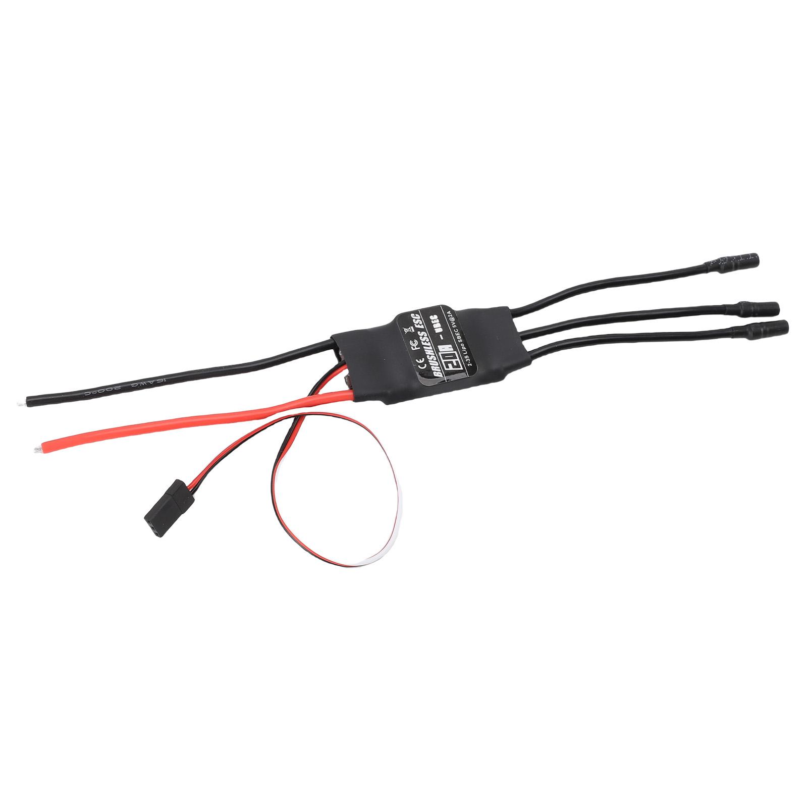 20A Brushless ESC Electric Speed Controller 3.5mm Plug for 2-3s Lipo Battery for RC Airplanes Helicopter
20A Brushless ESC Electric Speed Controller 3.5mm Plug for 2-3s Lipo Battery for RC Airplanes Helicopter