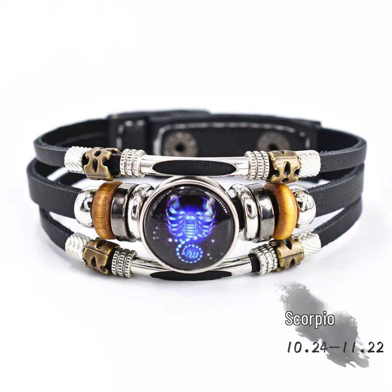 Ретро Світний Зодіакальний Шкіряний Браслет для Чоловіків та Жінок - Ручна Робота, Парні Прикраси
Ретро Світний Зодіакальний Шкіряний Браслет для Чоловіків та Жінок - Ручна Робота, Парні Прикраси