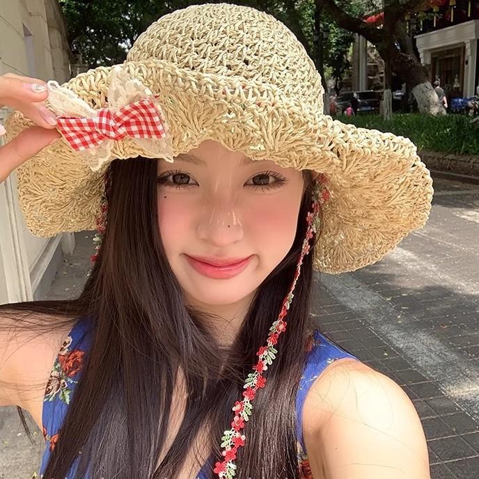 Summer Hat Women Butterfly Knot Straw Hat Women s Versatile Foldable Sunshade Beach Vacation Large Brim Hat Breathable 56-58cm
Summer Hat Women Butterfly Knot Straw Hat Women s Versatile Foldable Sunshade Beach Vacation Large Brim Hat Breathable 56-58cm