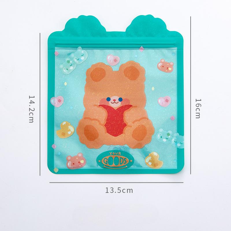 Мультяшная милая сумка для закусок на молнии, женское сердце, медведь, печенье, сумка для конфет, сумка для конфет с уплотнением для еды, карманная сумка для конфет
Мультяшная милая сумка для закусок на молнии, женское сердце, медведь, печенье, сумка для конфет, сумка для конфет с уплотнением для еды, карманная сумка для конфет