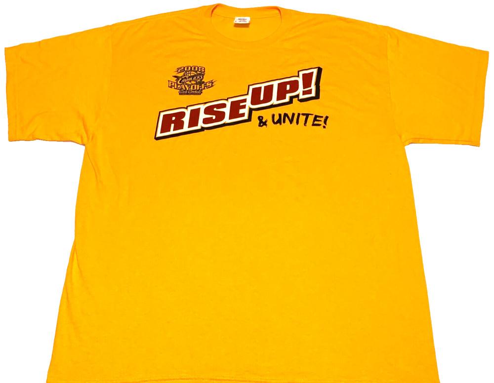 Rare Vintage 2008 Cleveland Cavaliers Rise Up Unite Gold T-Shirt New! XL Unisex T-Shirt XL
Rare Vintage 2008 Cleveland Cavaliers Rise Up Unite Gold T-Shirt New! XL Unisex T-Shirt XL